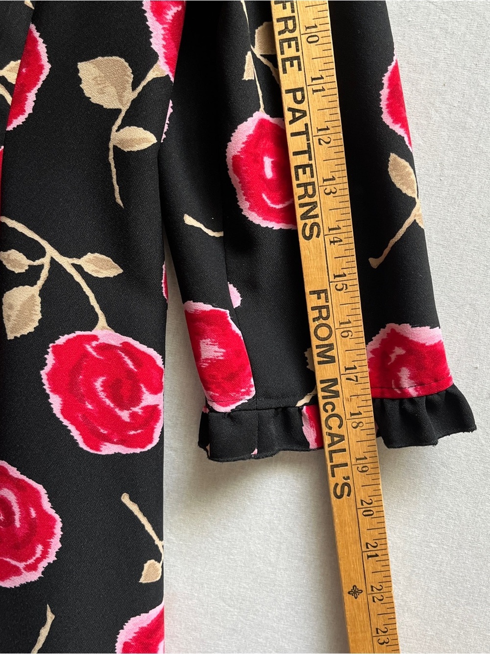 Kate Spade Hazy Rose Floral Mock Neck 3/4 Sleeve Dress Sz 8 - Picture 9 of 10